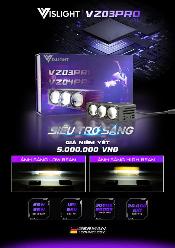  Trợ Sáng Vislight VZ03 5500k/3000k